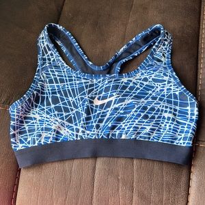 Nike sports bra blue small